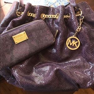 Michael Kors purse and wallet combo